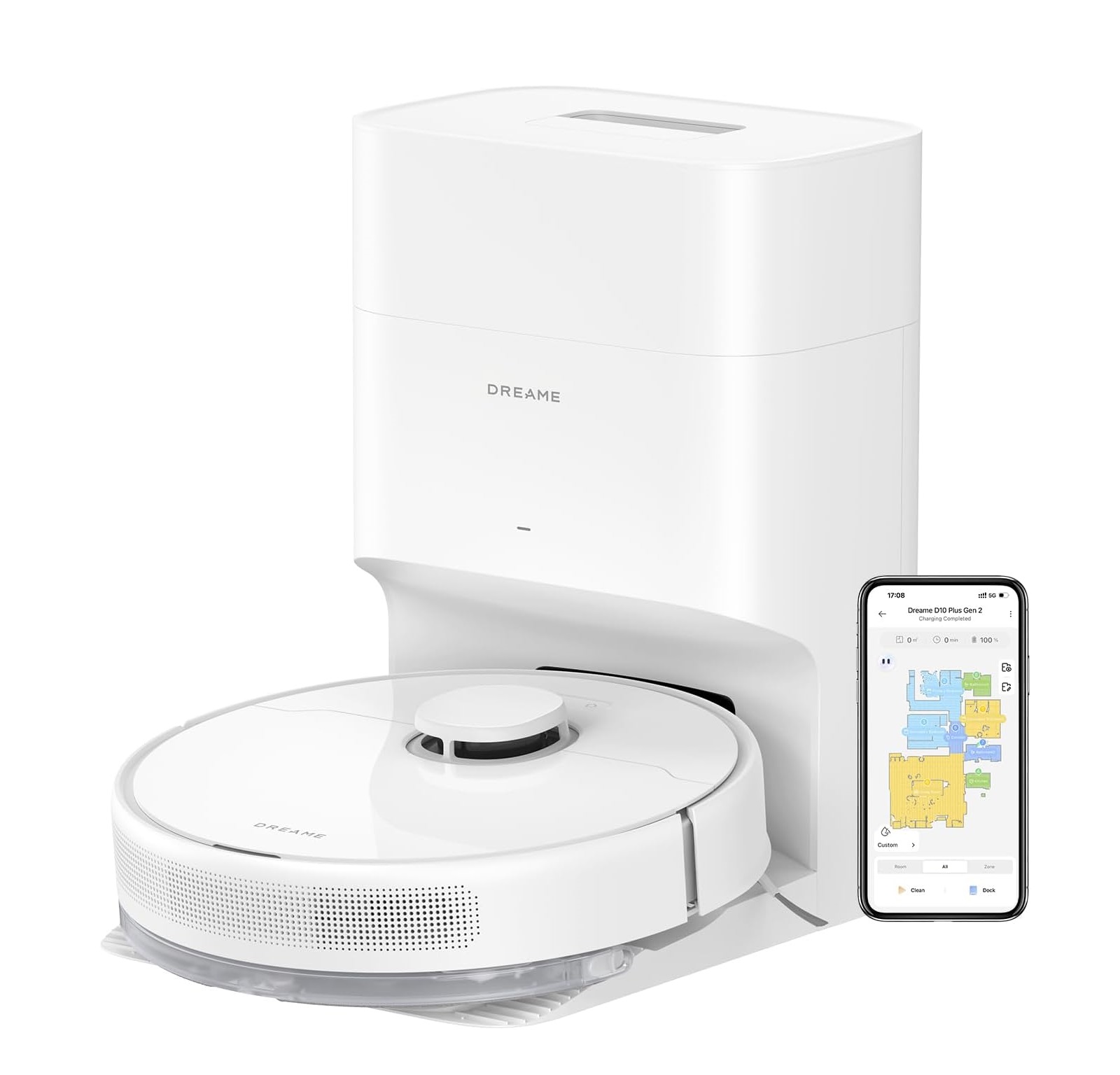 جارو برقی رباتیک هوشمند شیائومی مدل Dreame D10 Plus Gen 2