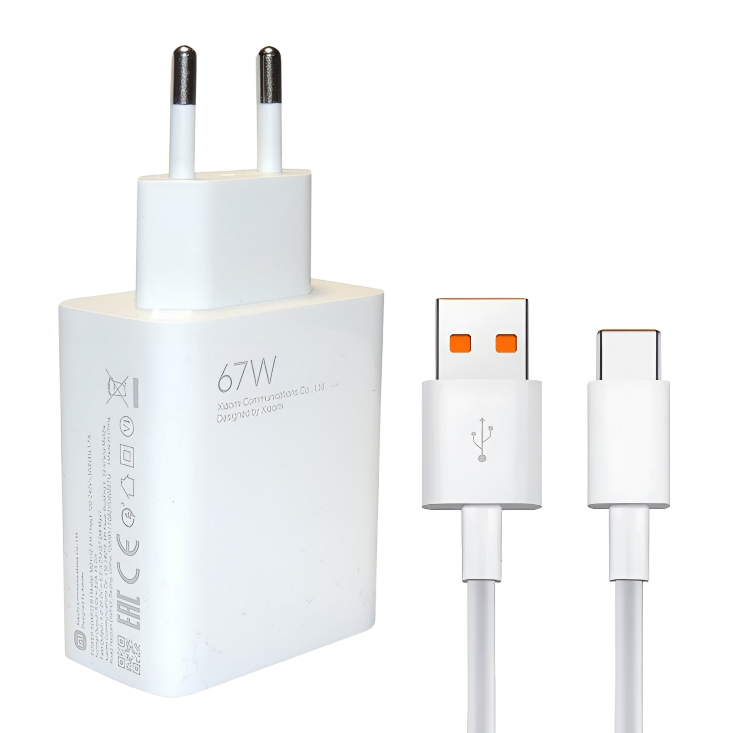 شارژر دیواری شیائومی مدل 67 وات به همراه کابل تبدیل USB-C شارژر دیواری شیائومی مدل 67 وات به همراه کابل تبدیل USB-C