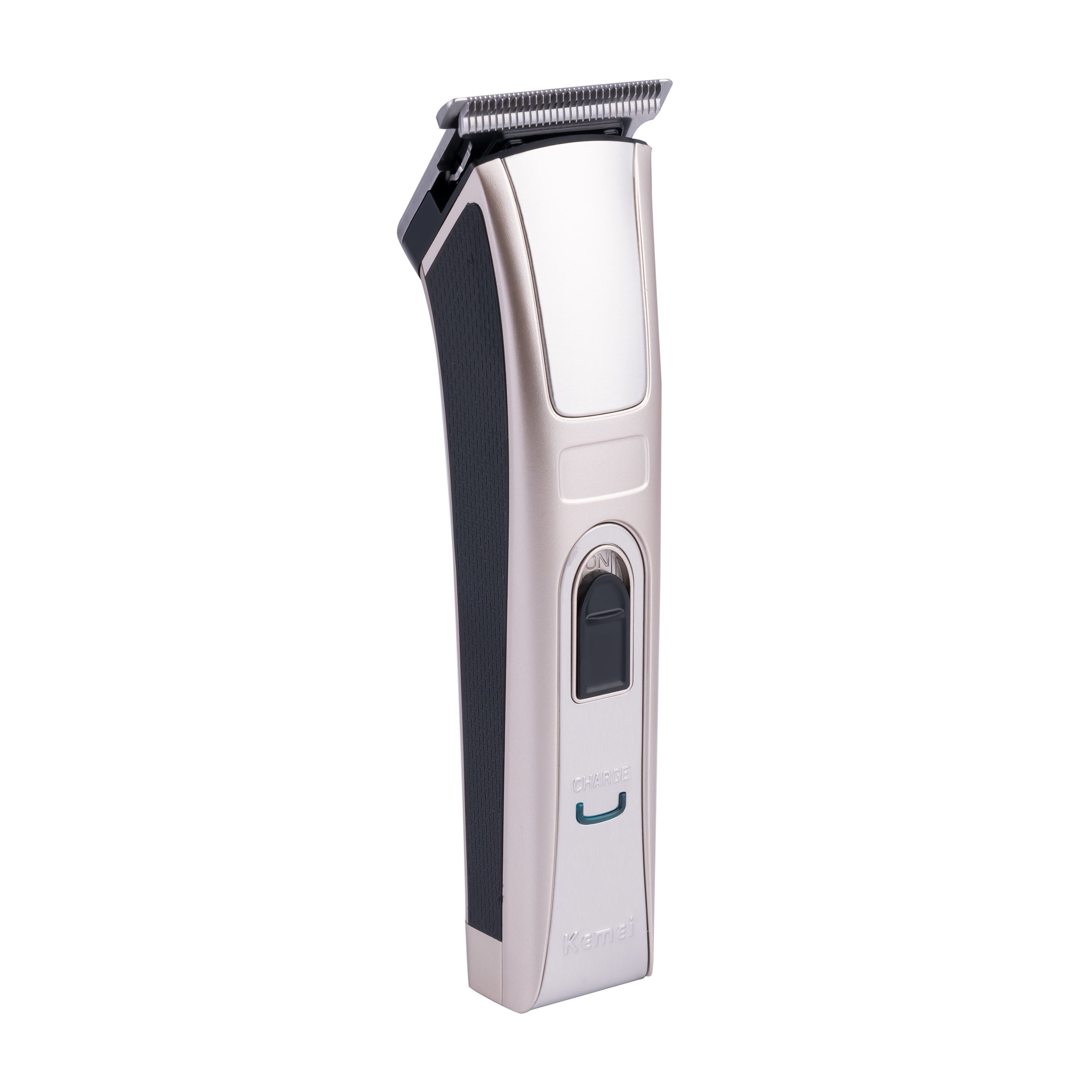 ماشین اصلاح سر و صورت کیمی مدل KM-5017، منبع انرژی باتری قابل شارژ، تکنولوژی اصلاح به صورت برش مستقیم، اندازه اصلاح 0.5 میلی‌متری، مدت زمان شارژ 120 دقیقه و مدت زمان استفاده پس از شارژ 45 دقیقه، به همراه 4 عدد شانه، روغن، قابل شستشو، ضد حساسیت