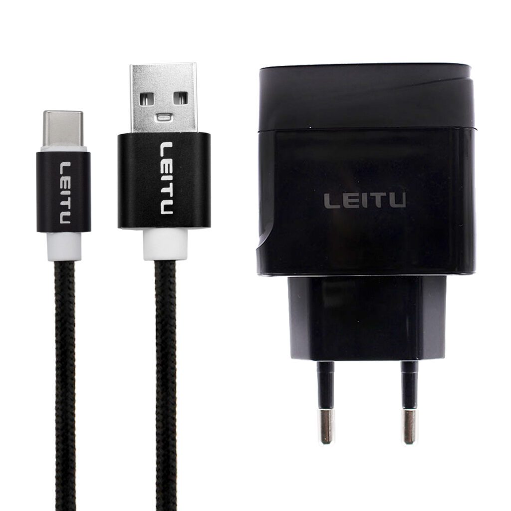 شارژر دیواری لیتو مدل LH - 8 به همراه کابل تبدیل USB-C