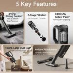 جارو شارژی شیائومی میجیا Xiaomi Mijia Car Vacuum Cleaner MJXCQ01QW - Image 6