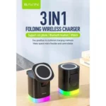 استند و شارژر وایرلس چندکاره باوین Bavin PC1033 توان 15 وات با قابلیت شارژ اپل واچ - Image 3