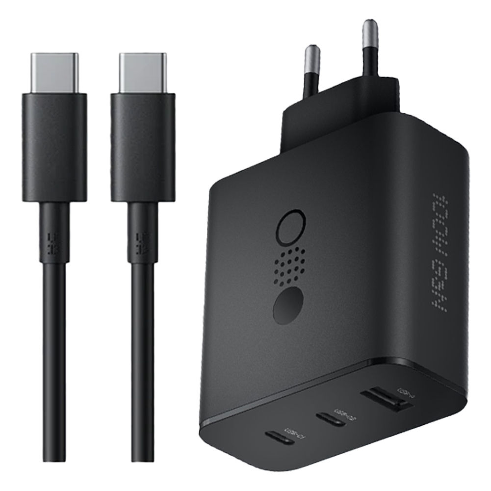 شارژر دیواری 100 وات سه پورت ناتینگ مدل CMF Power GaN به همراه کابل USB-C طول 1.5 متر
